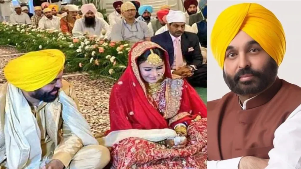 Bhagwant Mann and his wife