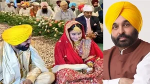 Bhagwant Mann and his wife